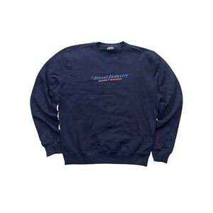 Diesel S-Ginn New Industries Crewneck Sweatshirt Navy Size L NWT
